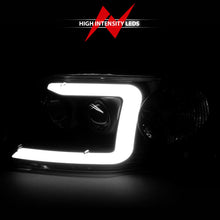 Load image into Gallery viewer, ANZO 1997-2003 Ford F-150 Projector Headlights w/ Light Bar Black Housing - eliteracefab.com