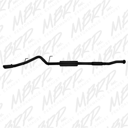 MBRP 11-14 Ford F150 3in Cat Back Single Side Exit Black Coated Exhaust System - eliteracefab.com