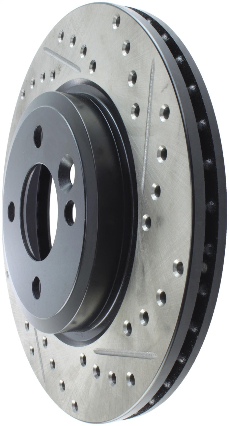 StopTech 02-07 Mini Cooper/Cooper S Slotted & Drilled Left Front Rotor Stoptech