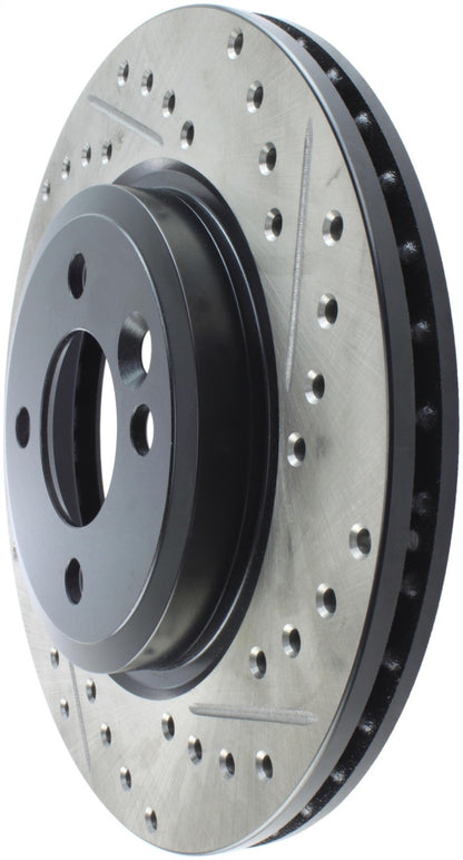 StopTech 02-07 Mini Cooper/Cooper S Slotted & Drilled Left Front Rotor Stoptech