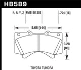 Hawk Performance Super Duty Front Brake Pads - HB589P.704