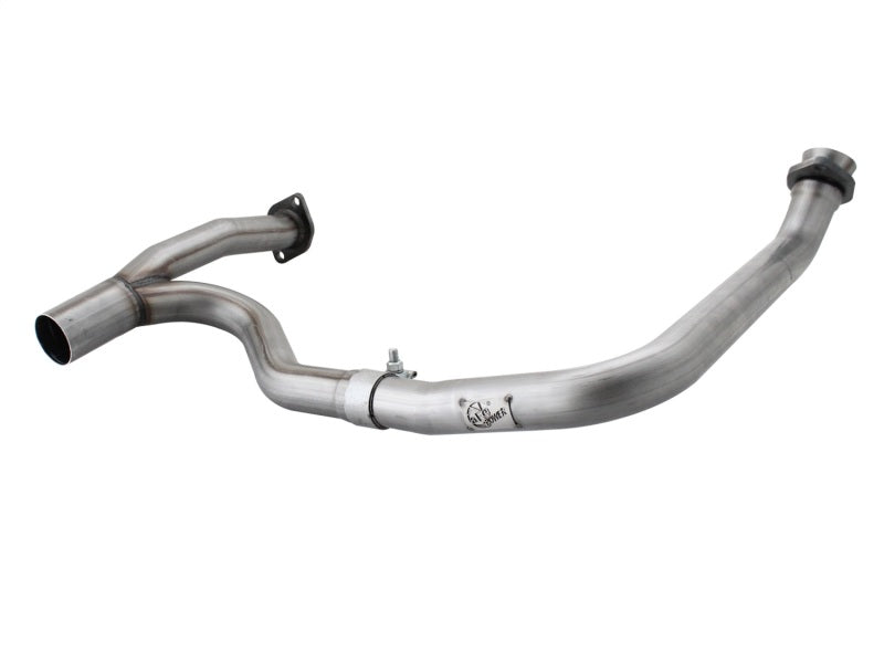 aFe Power Twisted Steel Y-Pipe Stainless Steel 2.5in 12-14 Jeep Wrangler V6 3.6L - eliteracefab.com