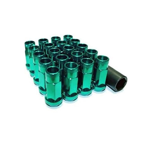 WHEEL MATE MUTEKI SR48 OPEN END LUG NUTS – GREEN 12×1.50 48MM - eliteracefab.com