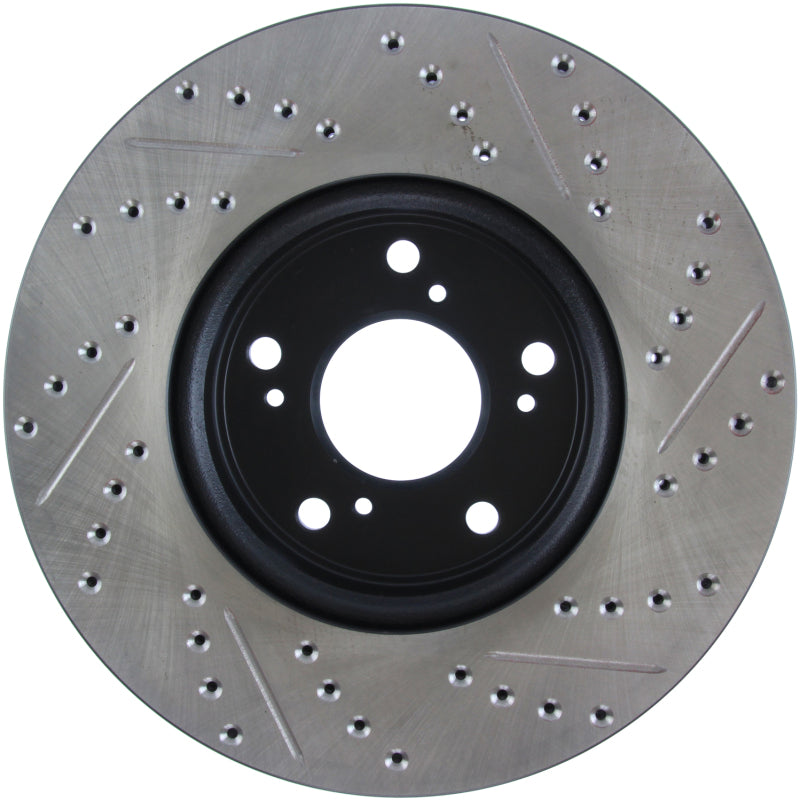 StopTech Slotted & Drilled Sport Brake Rotor Front Right 13 Honda Accord Sport - eliteracefab.com