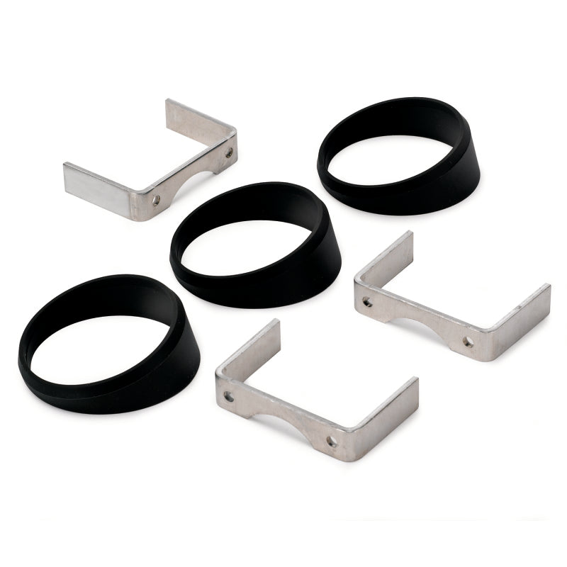 Autometer Gauge Mount Angle Rings Black 3 Pieces for 2 5/8in Gauges - eliteracefab.com