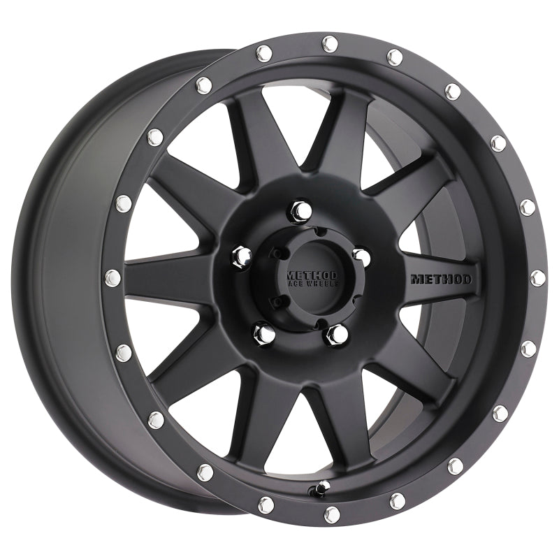 Method MR301 The Standard 17x8.5 0mm Offset 5x4.5 83mm CB Matte Black Wheel - eliteracefab.com