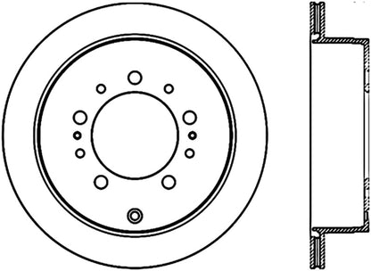 StopTech 08-11 Lexus LX570 Slotted & Drilled Rear Right Rotor Stoptech