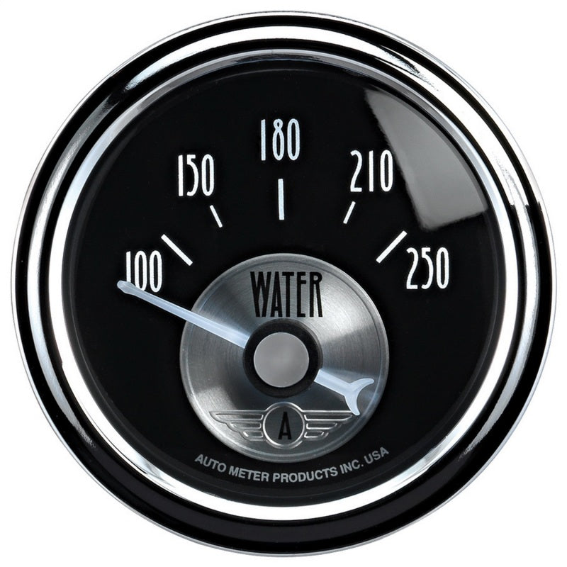 Autometer Prestige Series 52mm 100-250 Deg F Short Sweep Electronic Water Temperature Gauge 2038