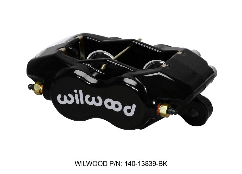 Wilwood Caliper-Forged DynaliteI-Black 1.38in Pistons .81in Disc - eliteracefab.com