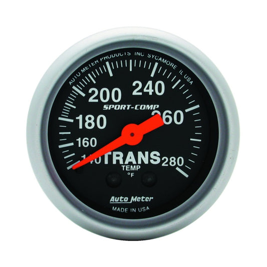 Autometer Sport Comp 140-280F Trans Temp Gauge 3351