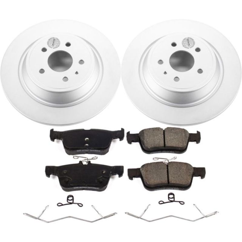 Power Stop 17-19 Ford Escape Rear Z17 Evolution Geomet Coated Brake Kit - eliteracefab.com