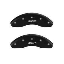 Load image into Gallery viewer, MGP 4 Caliper Covers Engraved Front &amp; Rear MGP Black finish silver ch MGP