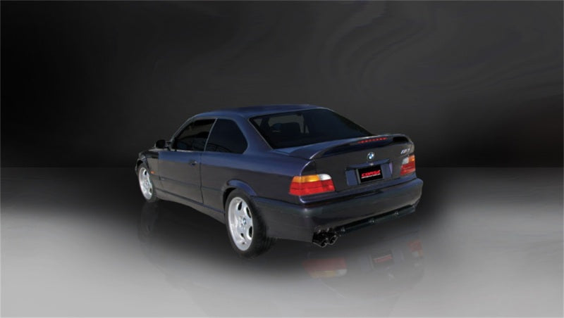 Corsa 92-09 BMW 325i/is Coupe E36 Black Sport Cat-Back Exhaust CORSA Performance