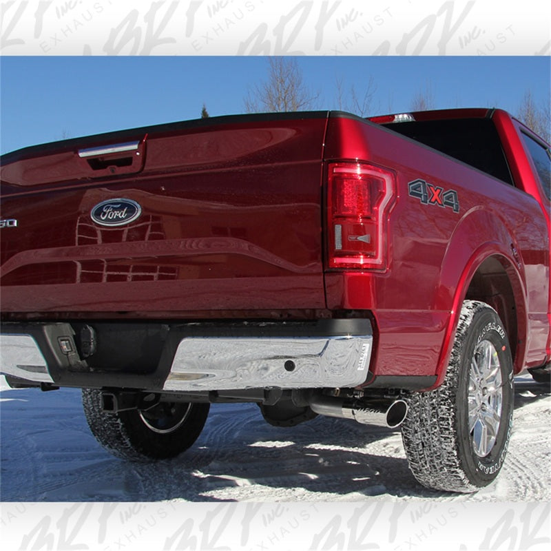 MBRP 2015 Ford F-150 2.7L / 3.5L EcoBoost 3in Cat Back Single Side Alum Exhaust System - eliteracefab.com