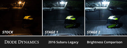 Diode Dynamics 10-14 Subaru Legacy Interior LED Kit Cool White Stage 2 Diode Dynamics