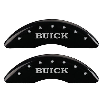 MGP 4 Caliper Covers Engraved Front Buick Rear Black Finish Silver Char 2016 Buick Regal MGP