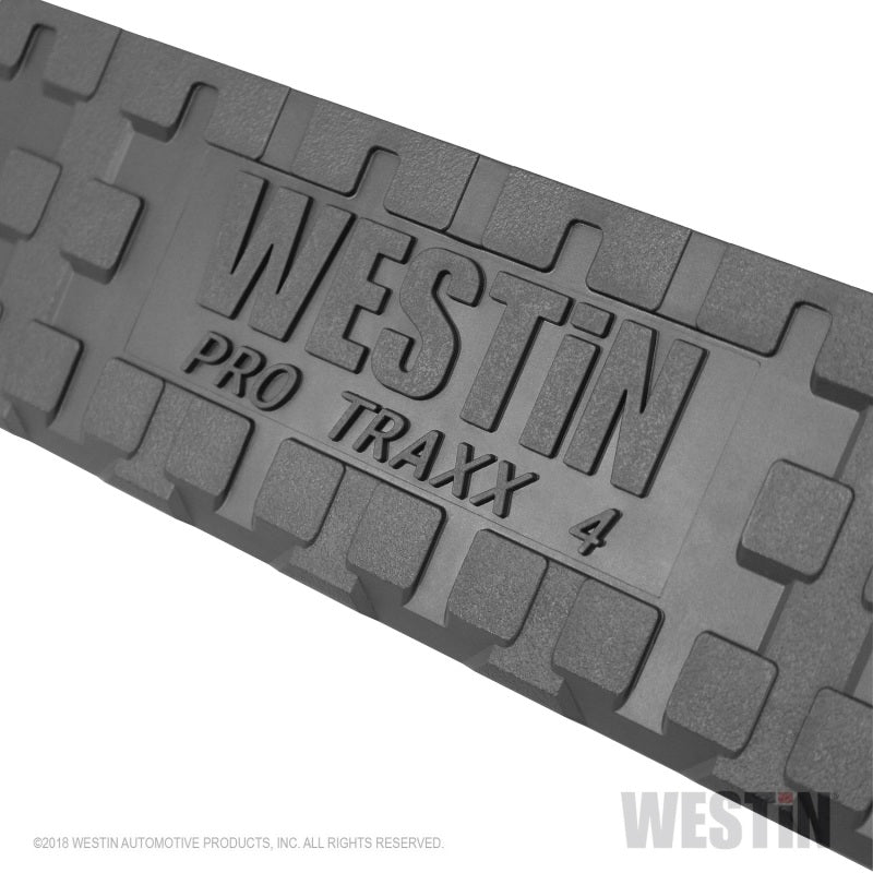 Westin 2019 Chevrolet Silverado/Sierra 1500 Crew Cab Non LD PRO TRAXX 4 Oval Nerf Step Bars - Black - eliteracefab.com