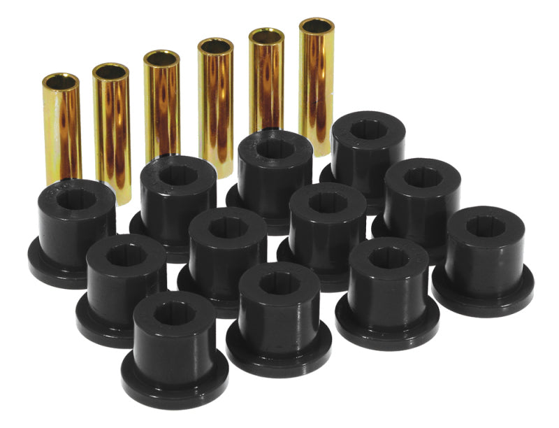 Prothane 67-87 GM Rear Spring & Shackle Bushings (w/ 1.5in Bushings) - Black - eliteracefab.com