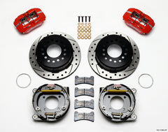 Wilwood Dynapro Low-Profile 11.00in P-Brake Kit Drill-Red Chevy 12 Bolt 2.75in Off w/ C-Clips - eliteracefab.com