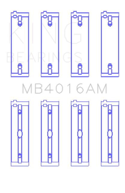 King Mitsubishi 181CI 3.0L 6G72 V6 (Size +0.25) Main Bearing Set King Engine Bearings