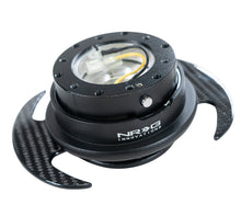 Load image into Gallery viewer, NRG Quick Release Gen 3.0 Black Body Black Ring with Carbon Fiber Handles - eliteracefab.com