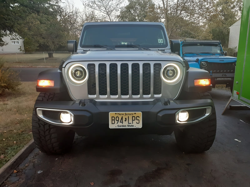 Oracle Jeep JL/Gladiator JT Oculus Switchback Bi-LED Projector Headlights - Amber/White Switchback - eliteracefab.com