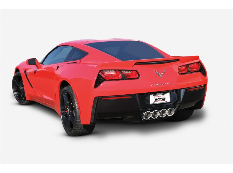 Borla 14-15 Chevy Corvette C7 w/o AFM w/o NPP Atak Rear Section Exhaust Quad Rd RL Tips - eliteracefab.com