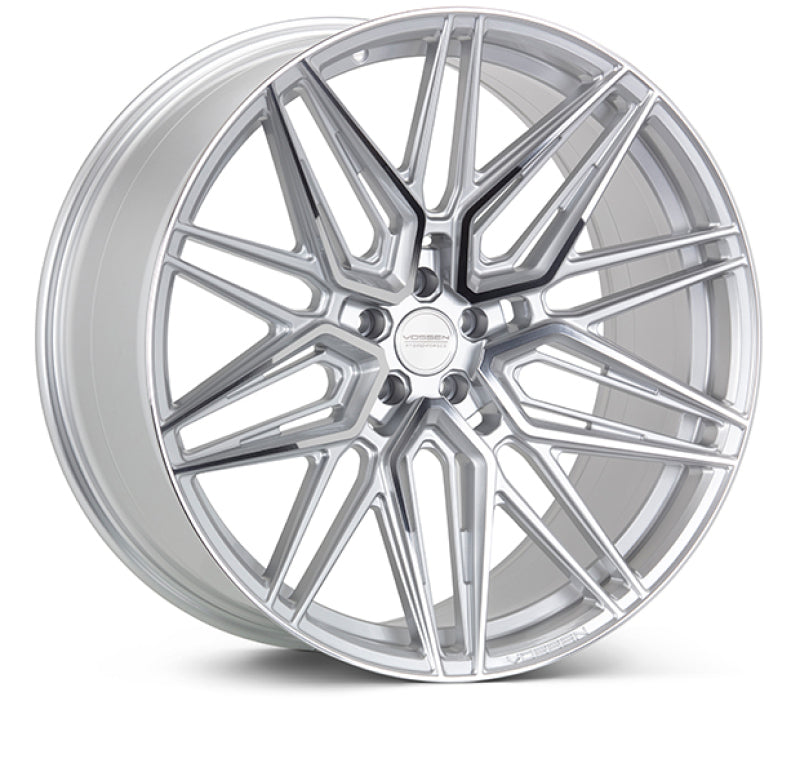 Vossen HF-7 20x10.5 / 5x112 / ET45 / Deep Face / 66.5 - Silver Polished Wheel Vossen