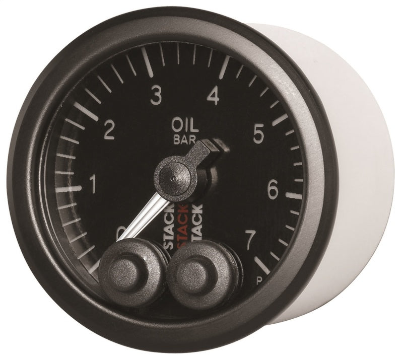 Autometer Stack 52mm 0-7 Bar M10 Male Pro-Control Oil Pressure Gauge - Black