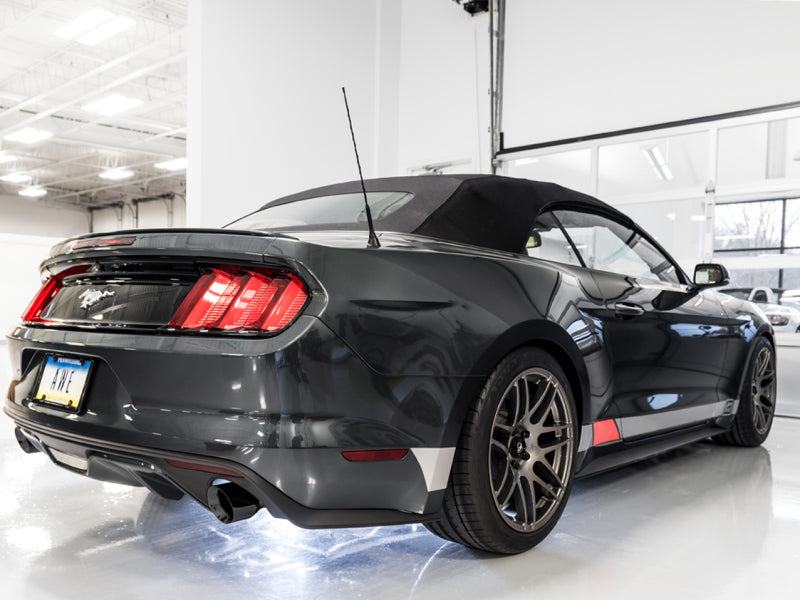 AWE Tuning S550 Mustang EcoBoost Axle-back Exhaust - Touring Edition (Diamond Black Tips) AWE Tuning