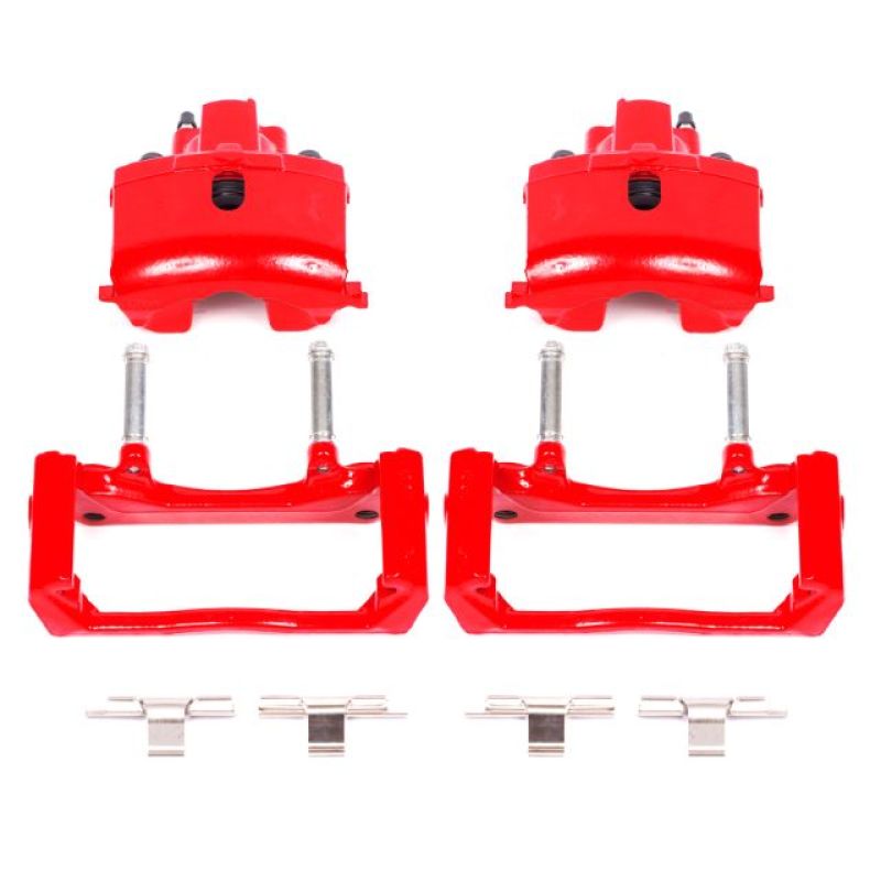 Power Stop 07-09 Chrysler Aspen Rear Red Calipers w/Brackets - Pair - eliteracefab.com