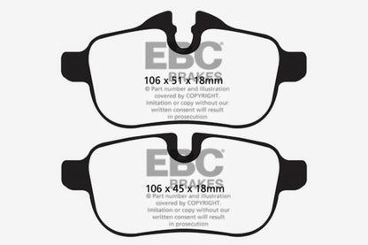 EBC RedStuff Rear Brake Pads - DP32046C EBC