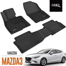 Load image into Gallery viewer, 3D MAXpider 2014-2018 Mazda Mazda3 Kagu 2nd Row Floormats - Black - eliteracefab.com