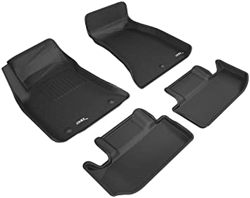 3D MAXpider 2015-2020 Dodge Challenger Rwd Kagu 1st & 2nd Row Floormats - Black - eliteracefab.com