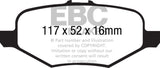 EBC RedStuff Rear Brake Pads - DP31887C