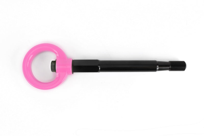 Perrin 08-14 Subaru WRX/STI Sedan Tow Hook Kit (Rear) - Hyper Pink Perrin Performance