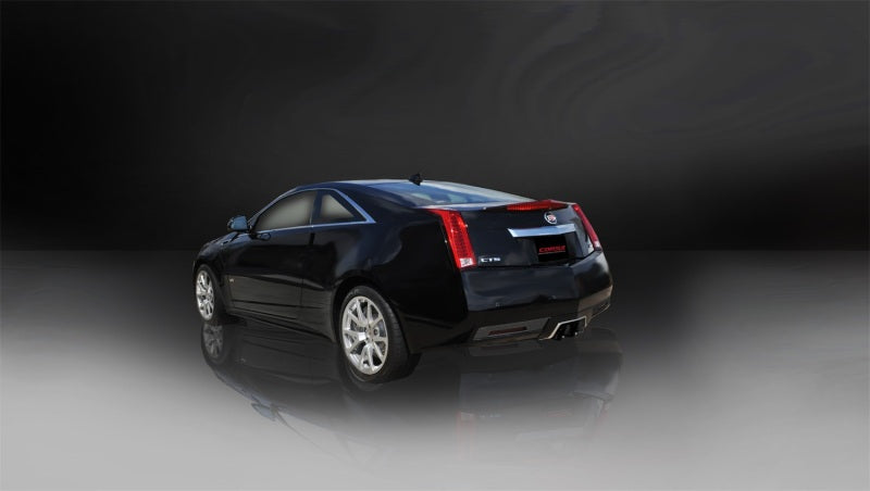 Corsa 11-13 Cadillac CTS Coupe V 6.2L V8 Black Sport Axle-Back Exhaust - eliteracefab.com