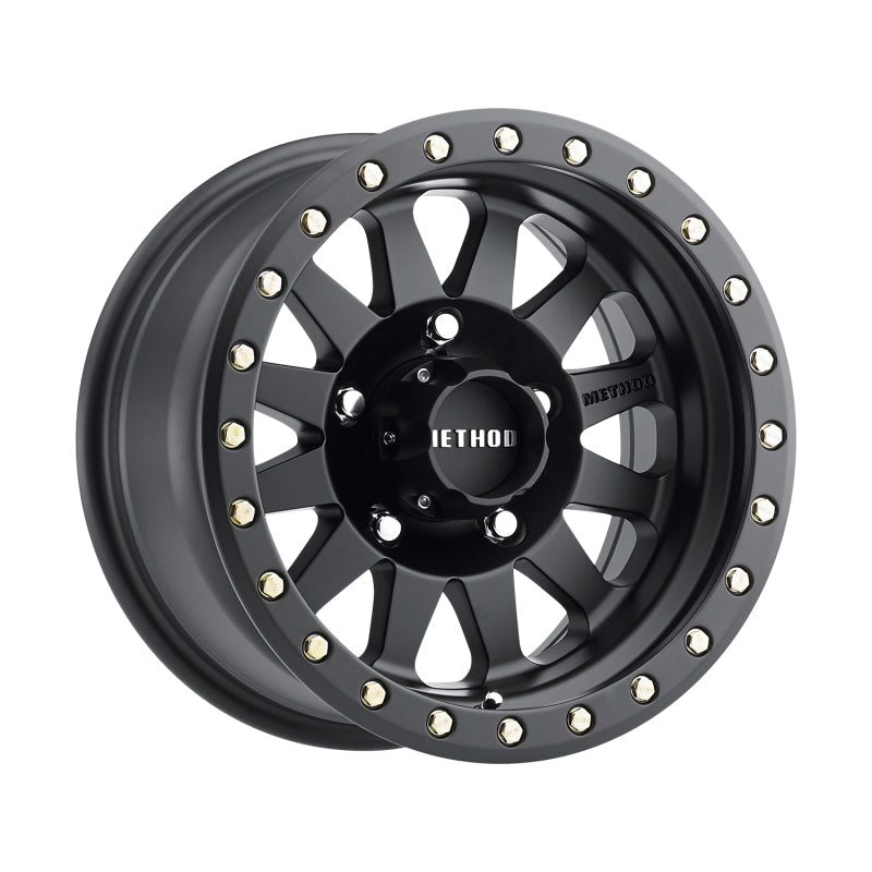 Method MR304 Double Standard 15x8 -24mm Offset 5x5.5 108mm CB Matte Black Wheel - eliteracefab.com