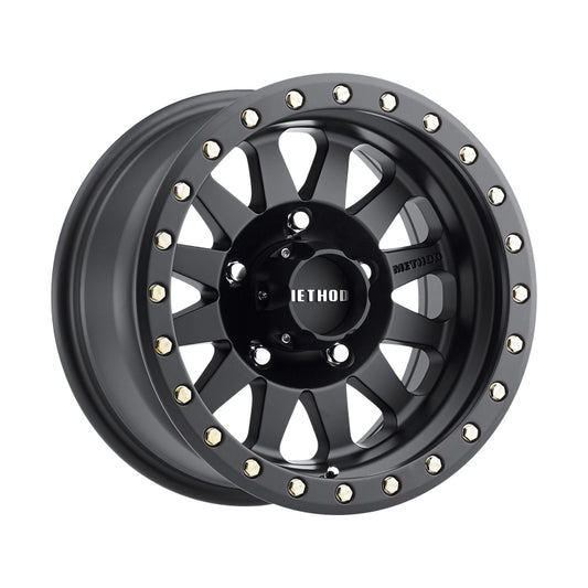 Method MR304 Double Standard 15x10 -50mm Offset 5x5.5 108mm CB Matte Black Wheel - eliteracefab.com