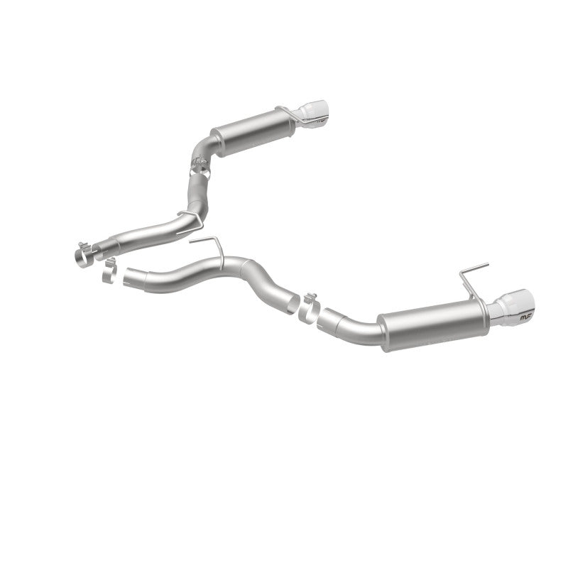 MagnaFlow Axle Back, SS, 3in, Competition, Dual Split Polished 4.5in Tip 2015 Ford Mustang GT V8 5.0 Magnaflow