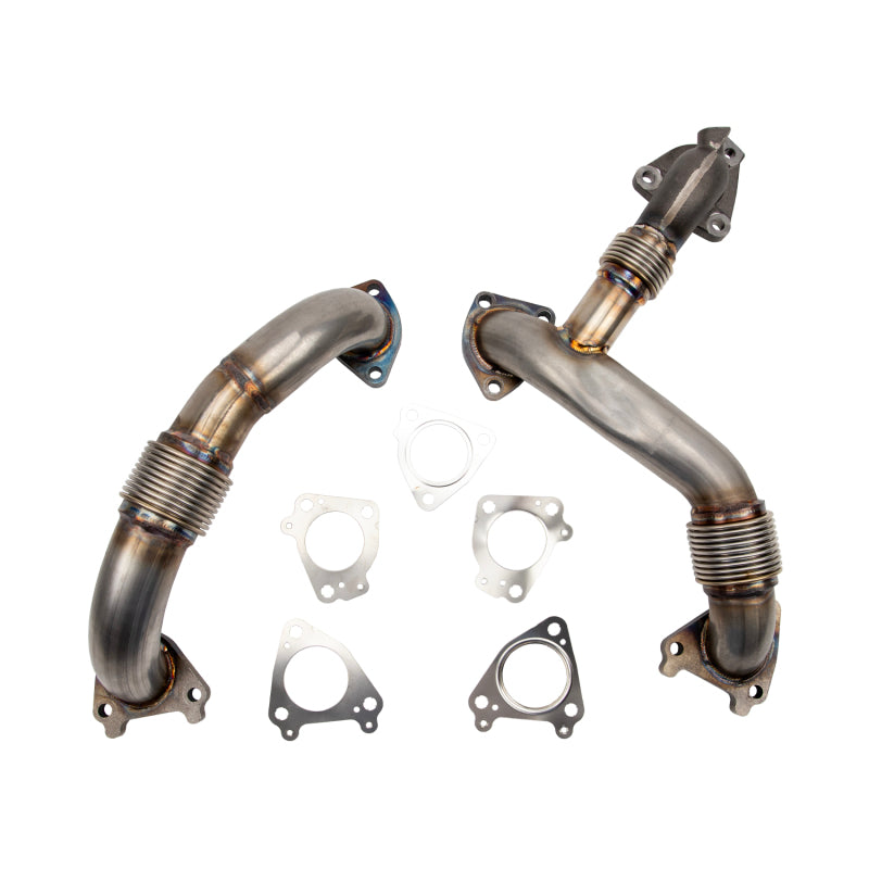 Wehrli 11-16 Duramax LML Stainless 2in Up Pipe Kit w/ Gaskets Wehrli