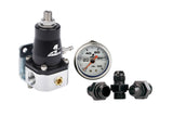 Aeromotive 13130 Compact EFI Regulator/Gauge/Fitting Kit Black and Silver