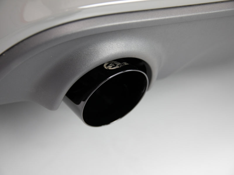 aFe MACH Force-XP 4-1/2in Black OE Replacement Exhaust Tips - 15-19 Dodge Charger/Hellcat - eliteracefab.com