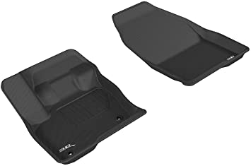 3D MAXpider 2015-2020 Ford Edge Kagu 1st Row Floormat - Black - eliteracefab.com