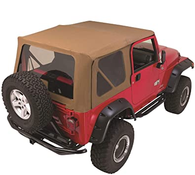 Rampage 1997-2006 Jeep Wrangler(TJ) Complete Top - Spice Denim - eliteracefab.com