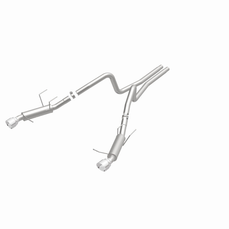 Magnaflow 2014 Ford Mustang V6 3.7L Comp Series Dual Split Rear Polished Stainless C/B Perf Exhaust Magnaflow