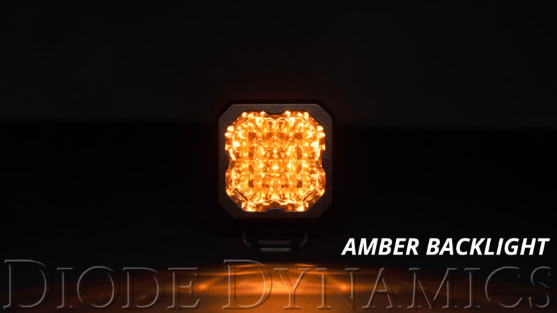 Diode Dynamics Stage Series C1 LED Pod Sport - Yellow Spot Standard ABL (Pair) Diode Dynamics