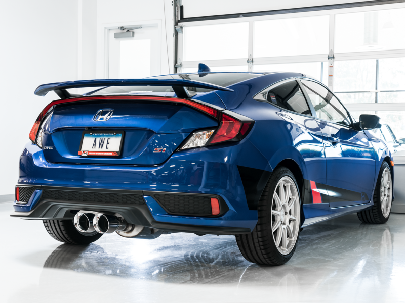 AWE Tuning 17+ Honda Civic SI 1.5L / Type R 2.0L Turbo Triple-to-Dual Tip Conversion Kit - eliteracefab.com