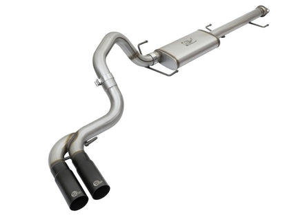 aFe Rebel Series 3in Stainless Steel Cat-Back Exhaust System w/Black Tips 07-14 Toyota FJ Cruiser - eliteracefab.com