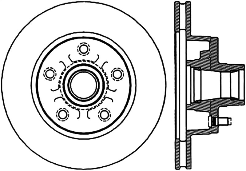 StopTech Slotted & Drilled Sport Brake Rotor Stoptech